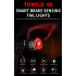 TOWILD TL05 Achterlicht LED Fietsverlichting Slimme Auto Remsensor USB Opladen IPX6 Waterdicht Veiligheidslicht