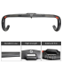 TOSEEK full carbon stuur 400mm 420mm 440mm hoogwaardige koolstofvezel racefiets stuur aerodynamisch design