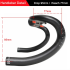 TOSEEK full carbon stuur 400mm 420mm 440mm hoogwaardige koolstofvezel racefiets stuur aerodynamisch design