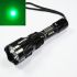 Uniquefire HS-802 groene LED-zaklamp lange reikwijdte betrouwbaar waterbestendig duurzaam aluminiumlegering