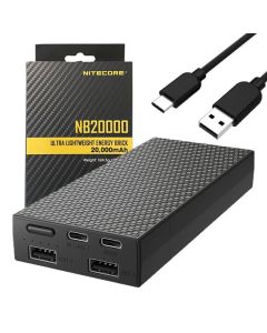 Nitecore NB20000 QC Dual Port USB/USB-C 20000mAh Powerbank