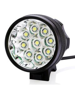 9T6 LED Fietsverlichting 10800 Lumen Waterdicht IP65 Met Drievoudige Modi Oplaadbaar Batterij Inbegrepen Zwart