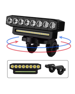 USB Oplaadbare Fiets Voorlicht 120dB Fiets Fietstoeter Waterdichte Fietsbel Voorlicht