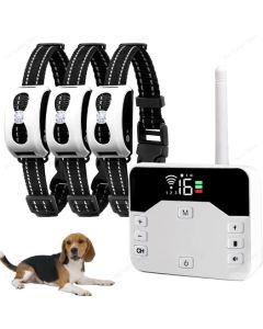 Draadloos elektronisch hondenheksysteem en trainingshalsband op afstand, pieptoon, schoktrilling en huisdierbeheersing voor puppy&#39;s van alle maten