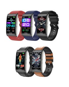 E600 ECG Smart Watch Heren Niet-invasieve bloedglucose Hartslag Bloeddrukmeter Sport Stappen Smartwatch Dames