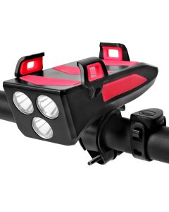 Fietsverlichting Multifunctionele 4 in 1 met 800 Lumens Hoorn en Powerbank Ideaal voor Stedelijk Fietsen