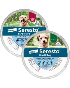 Seresto Grote hond, door dierenartsen aanbevolen vlooien- en tekenbehandeling en -preventiehalsband 8 maanden bescherming