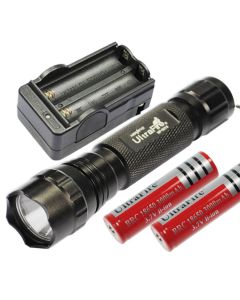 Multi Color Select UltraFire 501b U2 LED-zaklamp 1300 lumen 5 modi met 18650 batterij duurzame outdoor zaklamp