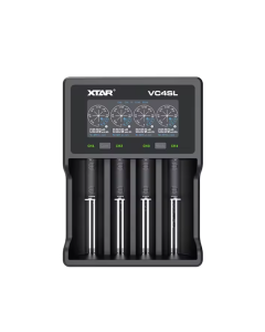 XTAR VC4SL 18650 21700 batterijlader met USB C en QC3.0 snellaadtechnologie voor milieuvriendelijk opladen