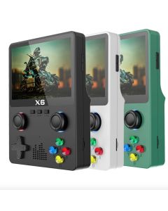 X6 3,5 inch IPS-scherm Handheld gamespeler Dubbele joystick 11 simulators GBA videogameconsole