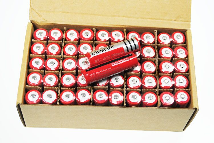 UltraFire BRC 3000mAh 3.7V Li-ion Oplaadbare Batterij - Langdurige Stroom voor Zaklampen en Camera's