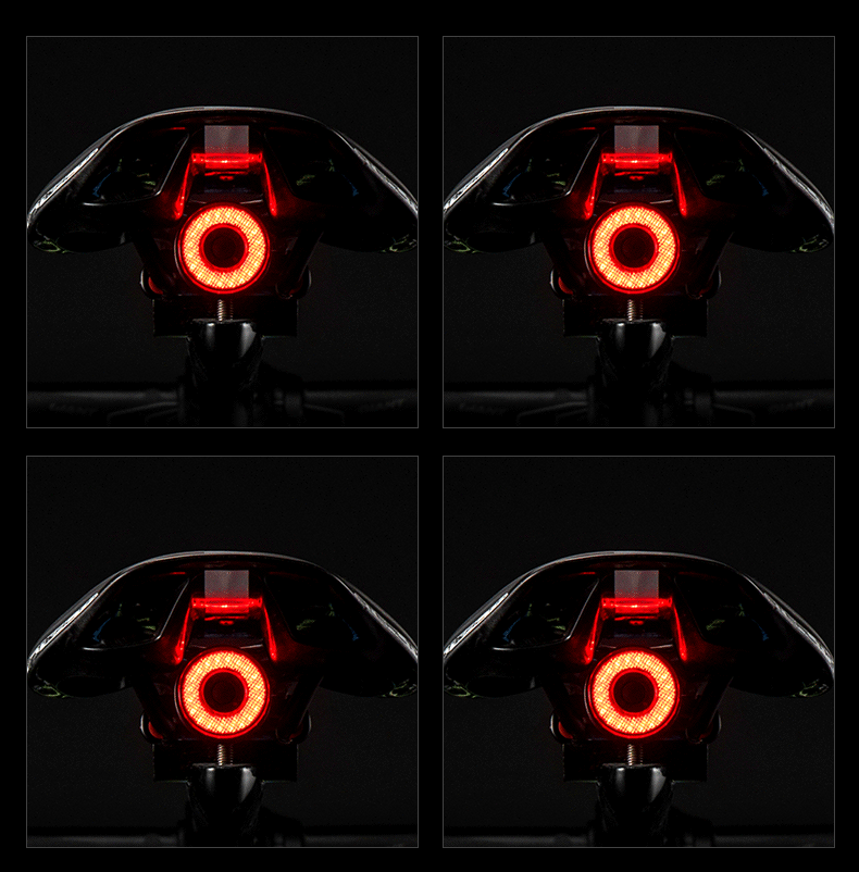 ROCKBROS Q5 Fiets Slim Licht Automatische Remdetectie LED Achterlicht IPX6 Waterdicht Fietsveiligheidsuitrusting