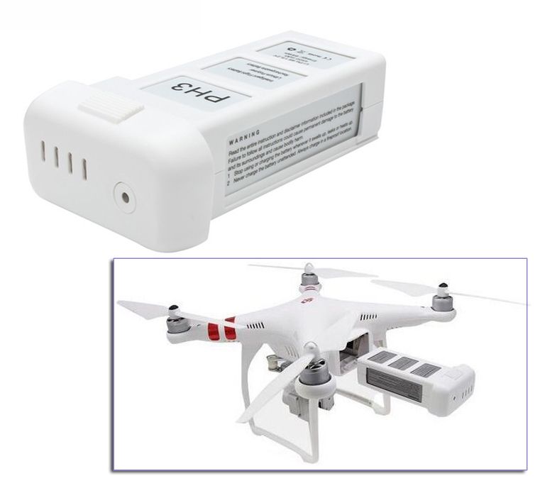 DJI Phantom 3 4500mAh 15.2V 4S LiPo drone-accu voor lange vliegtijd, geavanceerde veiligheid en luchtfotografie