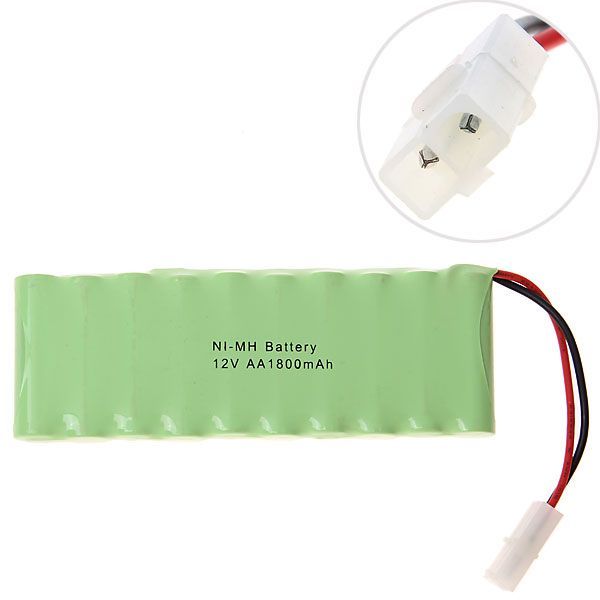 Milieuvriendelijk 12V AA 1800mAh Ni-MH oplaadbaar accupakket voor duurzame speelgoedauto en afstandsbediening