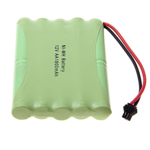 12V AA 1800mAh Ni-MH Big SM Plug Accu, milieuvriendelijk, hoogcapaciteit, oplaadbaar voor modelvliegtuigen