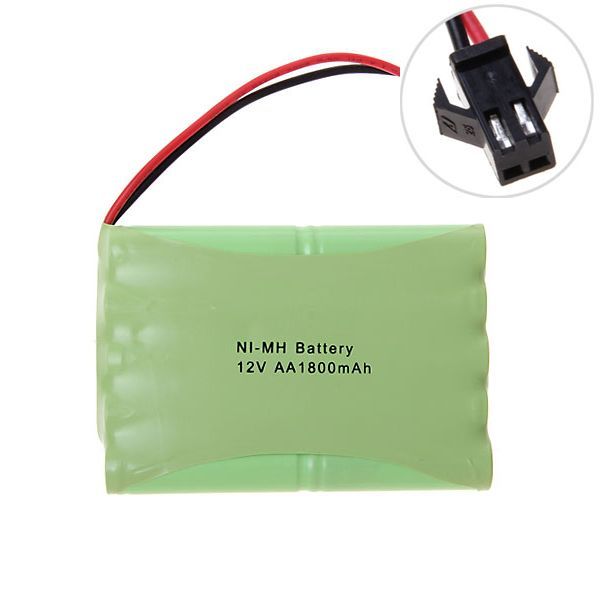12V AA 1800mAh Ni-MH Big SM Plug Accu, milieuvriendelijk, hoogcapaciteit, oplaadbaar voor modelvliegtuigen