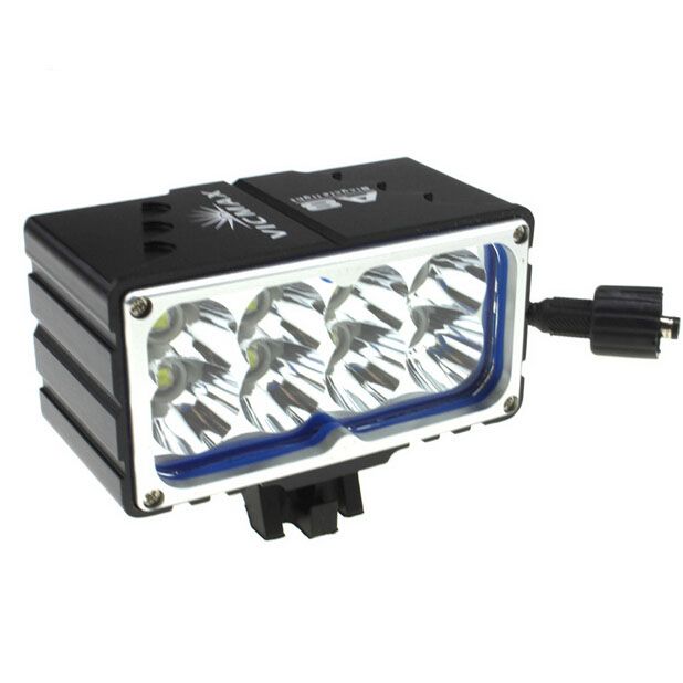 Vicmax 8L2 Fietslamp 10000 Lumen LED-koplamp met oplaadbare batterij, 3 standen voor nachtelijk fietsen