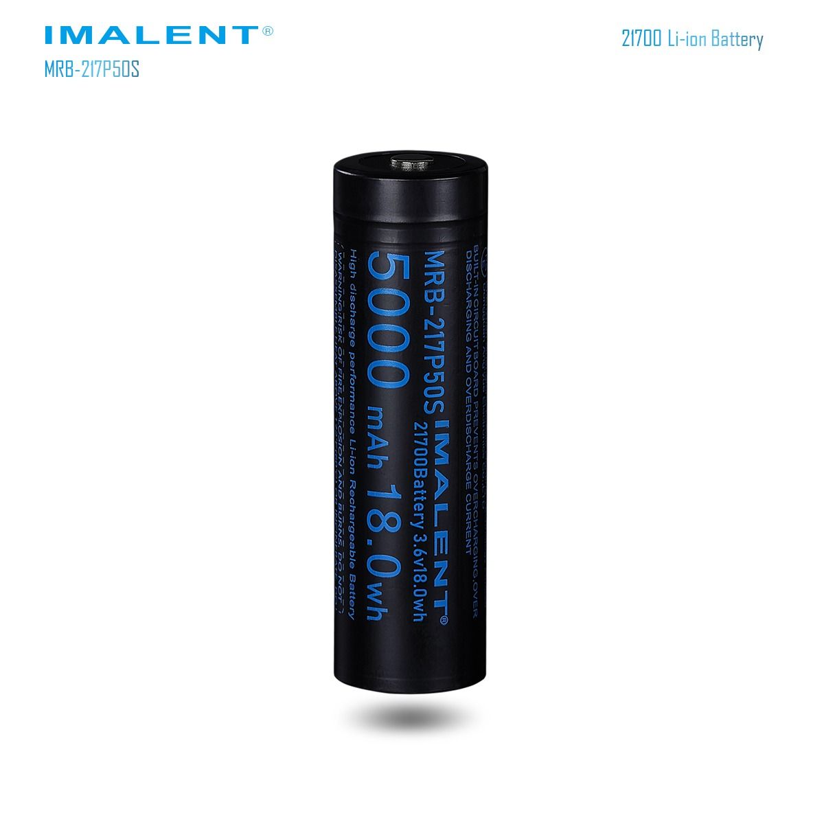 IMALENT MRB-217P50S 21700 5000 mAh 3.6V oplaadbare batterij