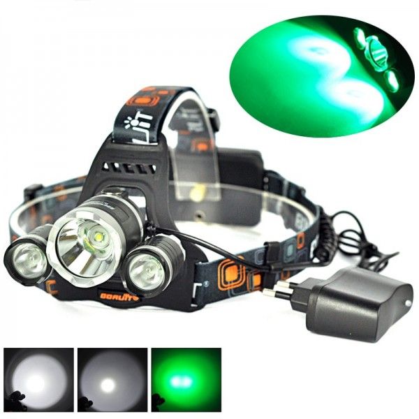 Boruit RJ-3000 LED Hoofdlamp 1000 Lumen Helderheid T6 Wit Licht Waterdicht voor Outdoor Avontuur Uitrusting