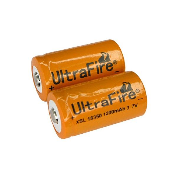 Ultrafire XSL 18350 1200mAh Li-ion oplaadbare batterij, hoogwaardige prestaties, langdurige kracht voor apparaten