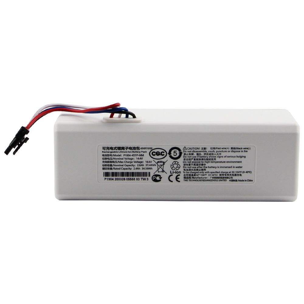 Originele robotaccu 1C P1904-4S1P-MM voor Xiaomi Mijia Mi stofzuigende en dweilende robot, hoge capaciteit