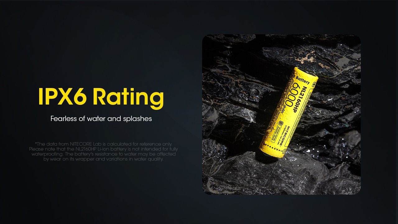NITECORE NL2160HP 6000mAh 3.6V 21700 USB-C Li-ion Oplaadbare Batterij Hoge Capaciteit Draagbare Stroombron