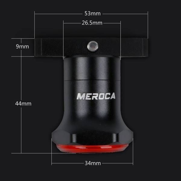 MEROCA MX2 Slimme Sensor Remachterlicht USB-oplaadbaar Krachtige LED's Mountainbike en Racefiets Fietsveiligheid