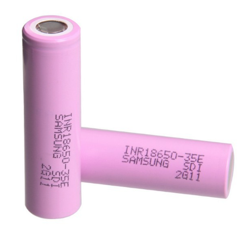 INR18650-35E Power 18650 Lithium-accu 3500mAh 25A Hoog vermogen Oplaadbare accu (2 stuks)