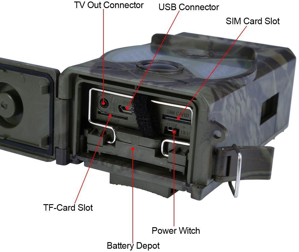 HC-300M 12MP Nachtzicht jachtcamera met 1080P video mogelijkheid en infrarood voor wildmonitoring