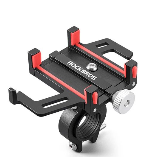 ROCKBROS Telefoonhouder Motorfiets Elektrische Fiets CNC Aluminium Beugel Vijf Klauwen Veilig Duurzaam Design