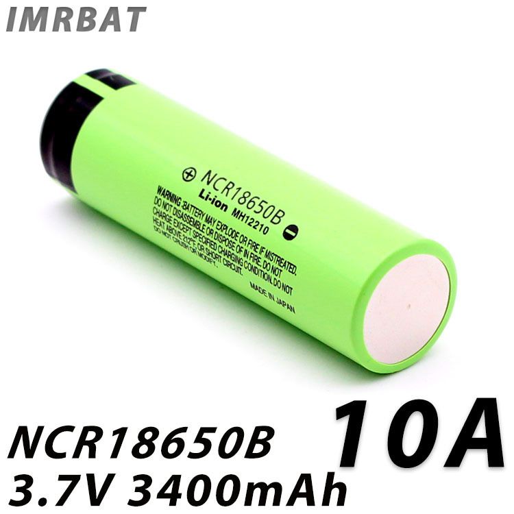 NCR18650B 3400mAh 18650 Li-Ion oplaadbare batterij