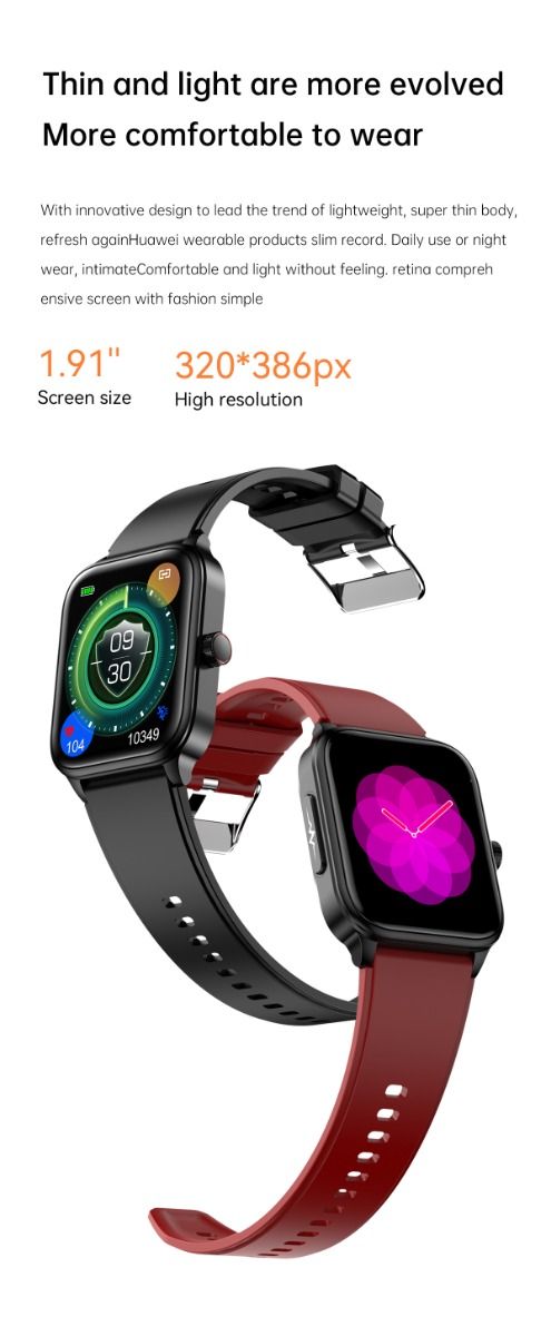 ET540 Smartwatch: ECG, Bloedglucose & Temperatuur! Fitness Tracker met Bloeddruk, Hartslag & Bluetooth Bellen