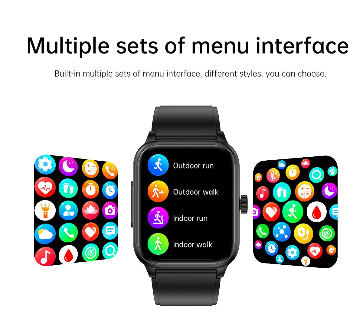 ET540 Smartwatch: ECG, Bloedglucose & Temperatuur! Fitness Tracker met Bloeddruk, Hartslag & Bluetooth Bellen