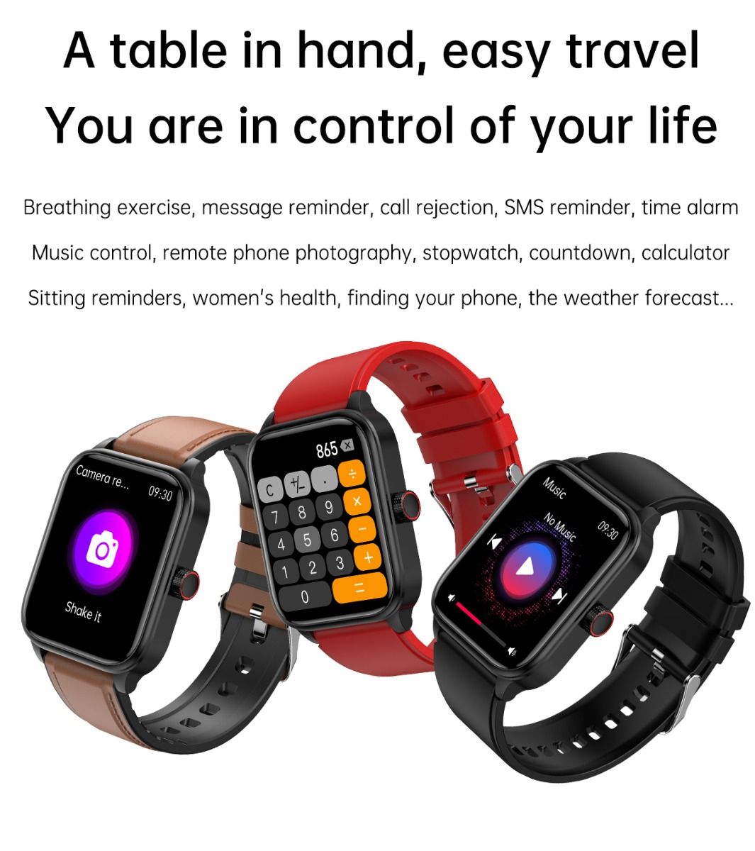 ET540 Smartwatch: ECG, Bloedglucose & Temperatuur! Fitness Tracker met Bloeddruk, Hartslag & Bluetooth Bellen