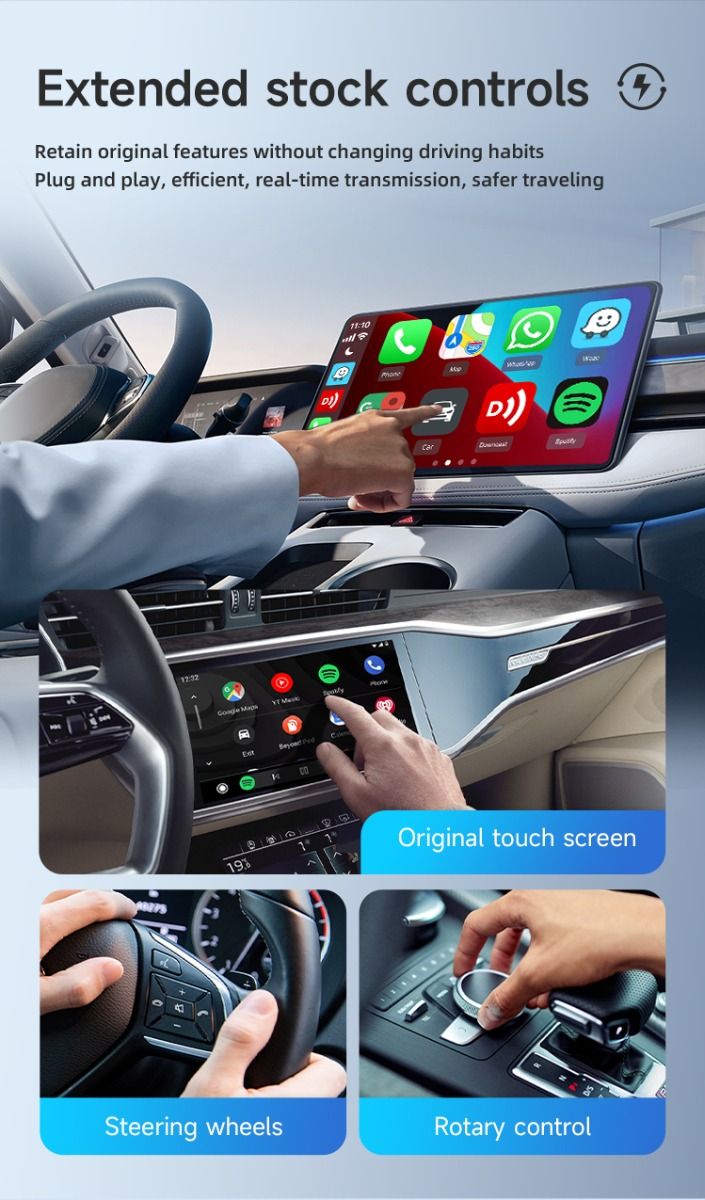 Carlinkit Android 13 TV Box Draadloze CarPlay Naadloze Connectiviteit 8 Core Adapter voor In-Car Entertainment