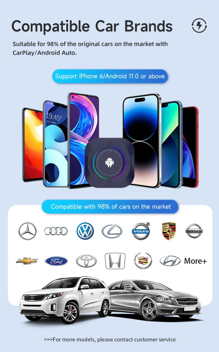 Carlinkit Android 13 TV Box Draadloze CarPlay Naadloze Connectiviteit 8 Core Adapter voor In-Car Entertainment