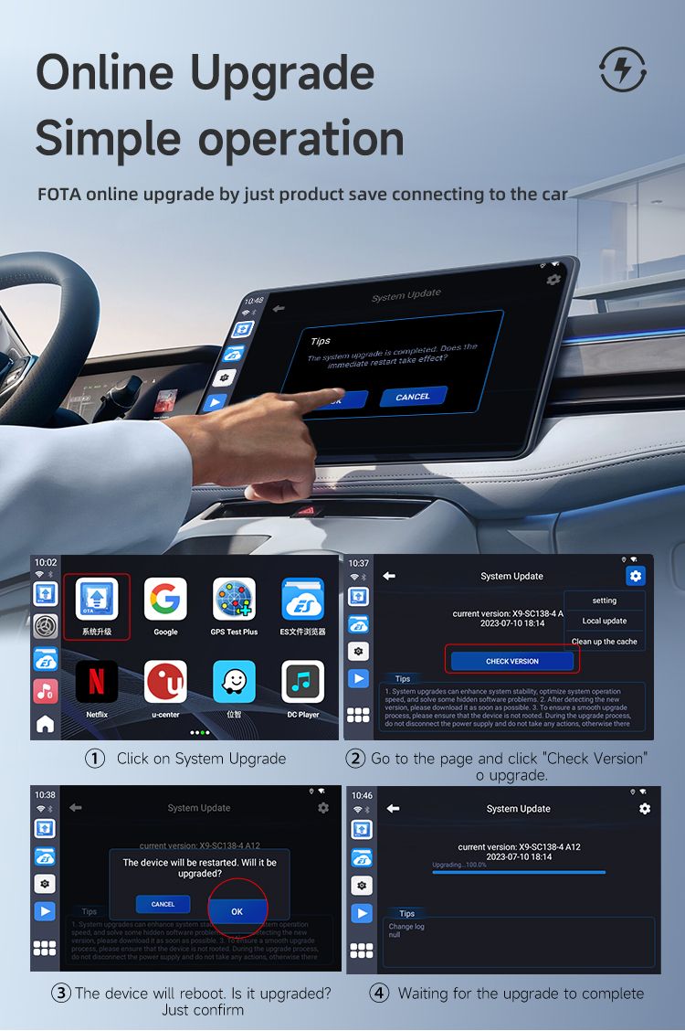Carlinkit Android 13 TV Box Draadloze CarPlay Naadloze Connectiviteit 8 Core Adapter voor In-Car Entertainment