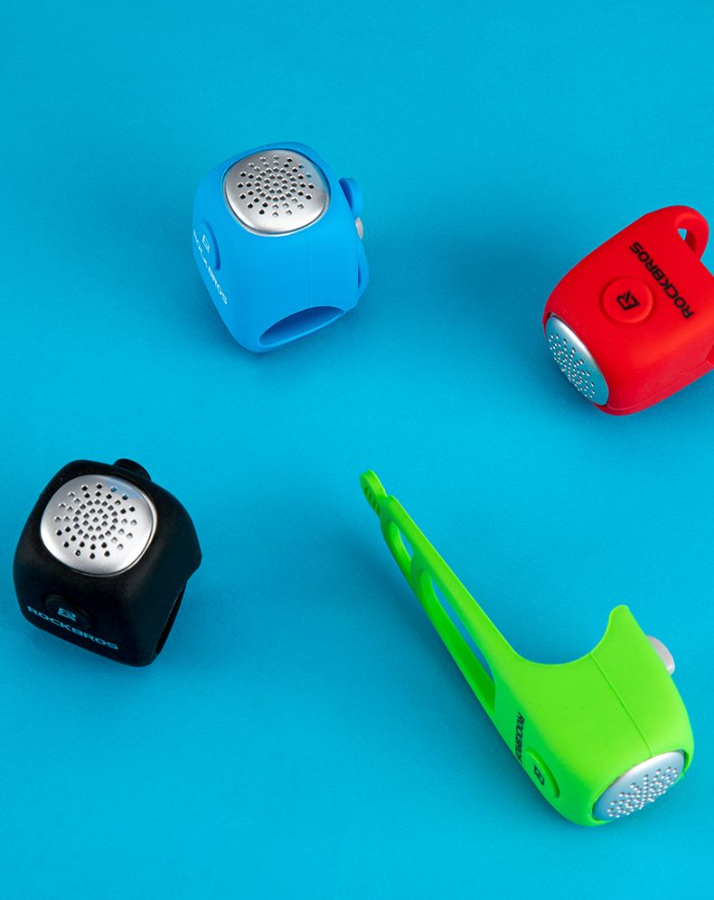 ROCKBROS Elektrische fietsbel met 90 dB hoorn, waterdicht ontwerp, MTB stuur accessoire voor veilig fietsen