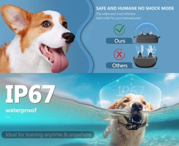 Zacht ultrasoon anti-blafapparaat voor honden: comfortabele halsband om blaffen te stoppen - een vertrouwenwekkende oplossing.