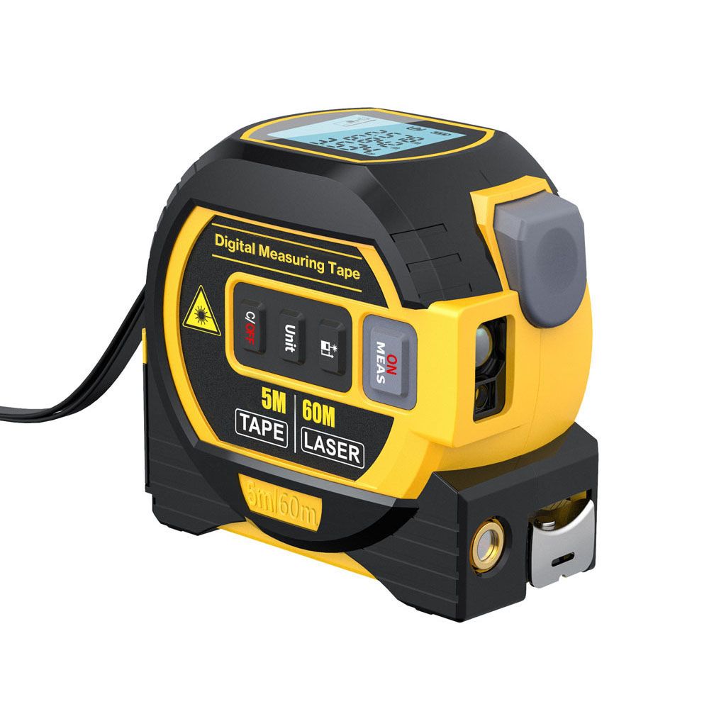 3 in 1 Laser Afstandsmeter Meetlint met LCD-scherm met Achtergrondverlichting voor Architecten Gereedschap voor Huisverbetering