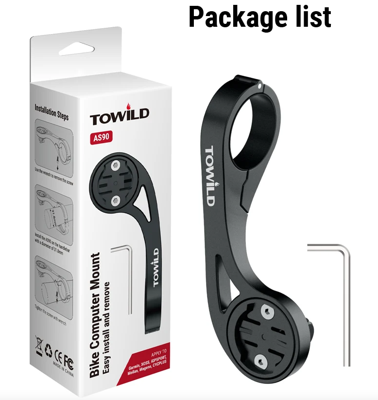 TOWILD AS90 Stuurhouder | Fietscomputerhouder | Lichtgewicht & Duurzaam Fietsaccessoire