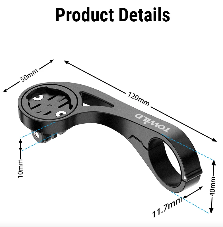 TOWILD AS90 Stuurhouder | Fietscomputerhouder | Lichtgewicht & Duurzaam Fietsaccessoire