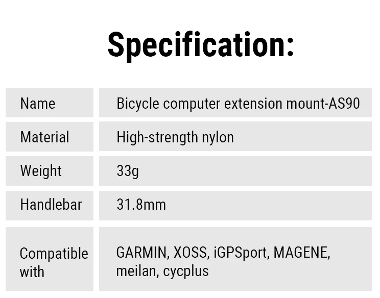 TOWILD AS90 Stuurhouder | Fietscomputerhouder | Lichtgewicht & Duurzaam Fietsaccessoire