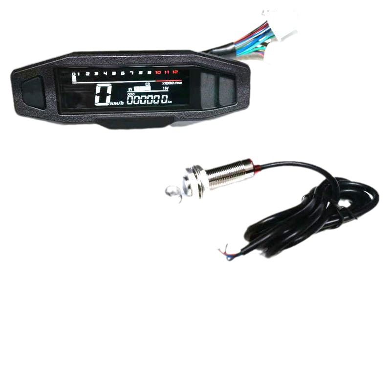 Universele RPM Motorfiets Meter Snelheidsmeter Digitale Teller met Multifunctioneel Display Eenvoudige Installatie