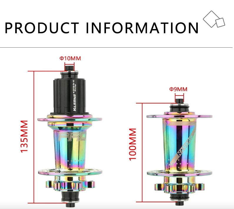 HASSNS PRO7 MTB Hub 32 Holes Bearing Mountain Bike Quick Release Hub 32h Noisy Cube Bicycle Bushings