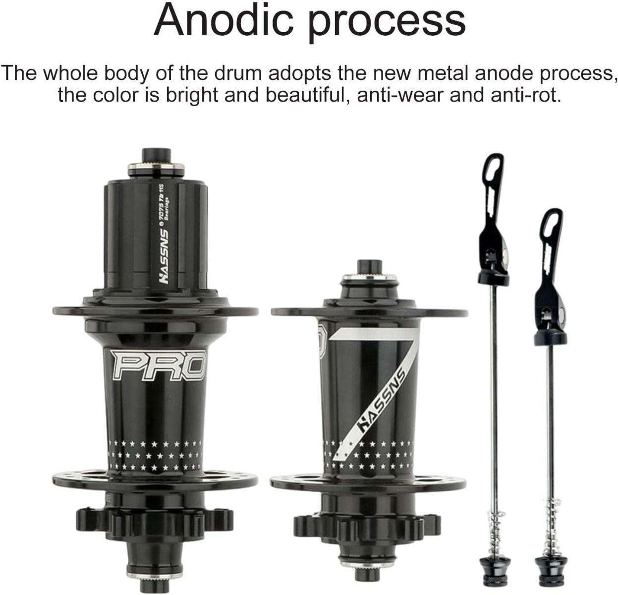 HASSNS PRO7 MTB Hub 32 Holes Bearing Mountain Bike Quick Release Hub 32h Noisy Cube Bicycle Bushings