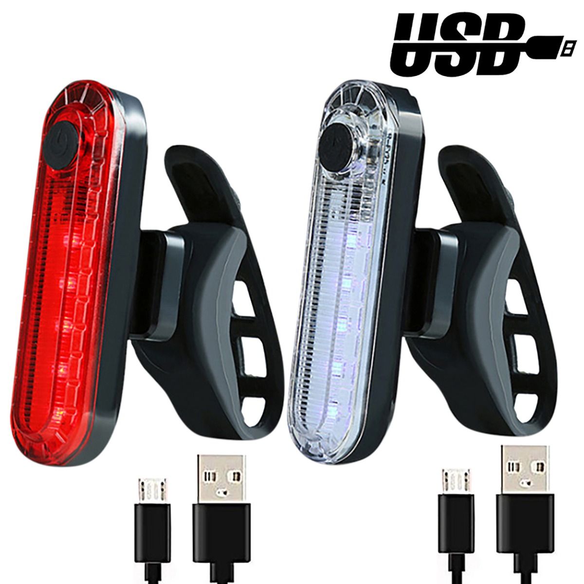 USB oplaadbaar ultra helder fietsachterlicht met LED technologie en compact ontwerp voor fietsveiligheid