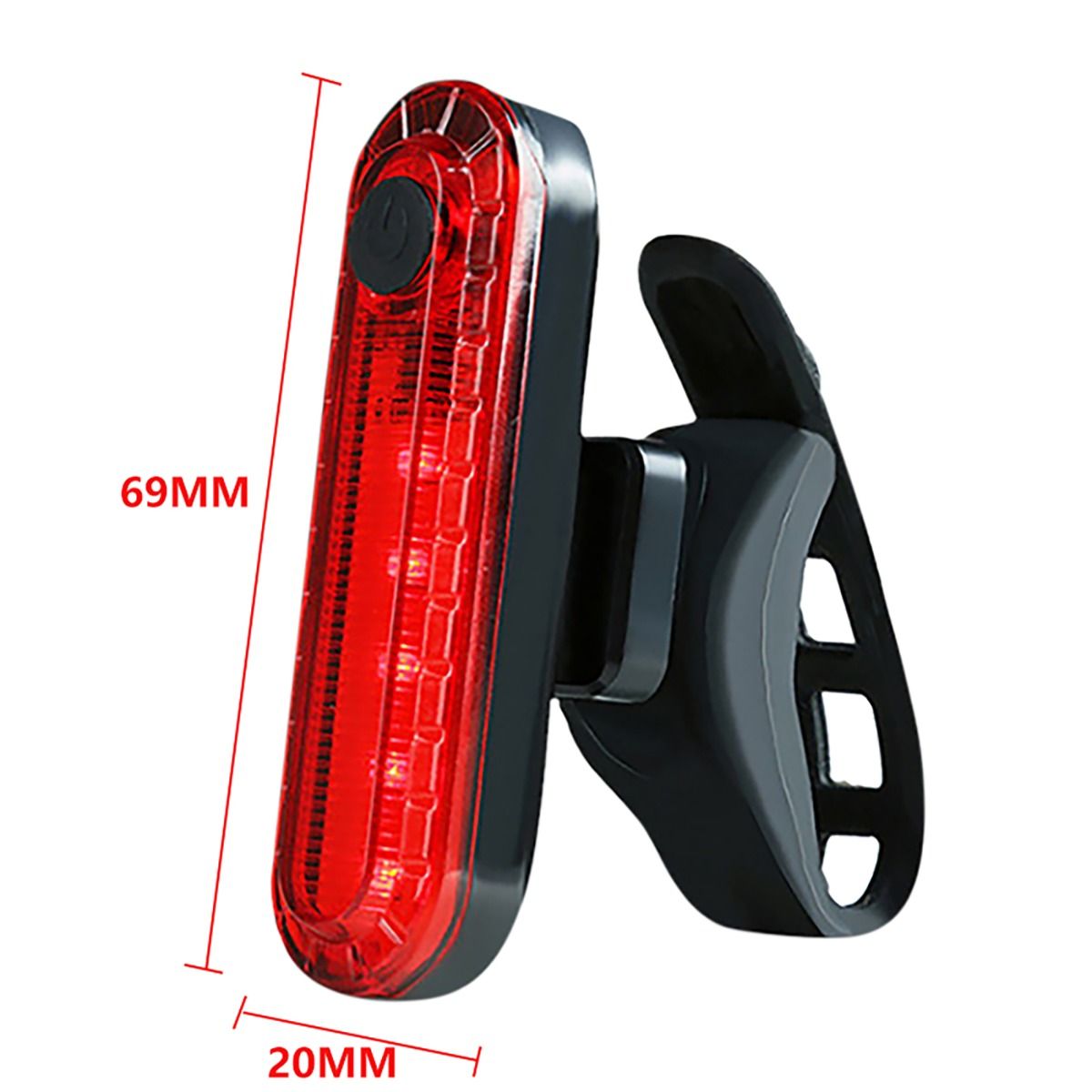 USB oplaadbaar ultra helder fietsachterlicht met LED technologie en compact ontwerp voor fietsveiligheid