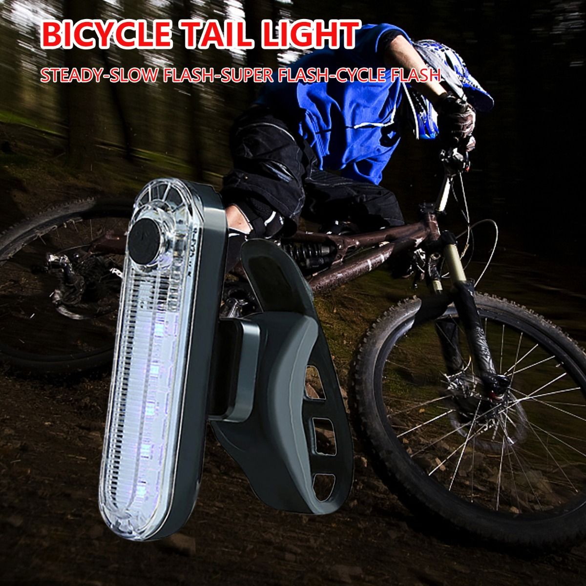 USB oplaadbaar ultra helder fietsachterlicht met LED technologie en compact ontwerp voor fietsveiligheid