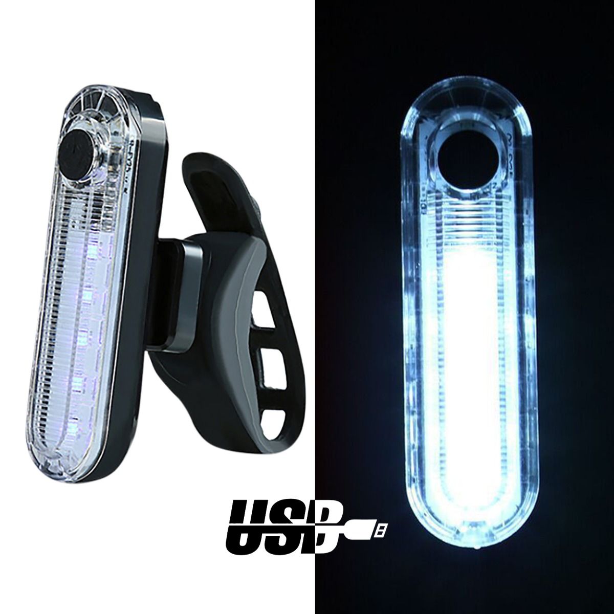 USB oplaadbaar ultra helder fietsachterlicht met LED technologie en compact ontwerp voor fietsveiligheid